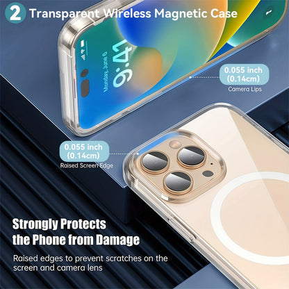 4 In 1 Mobile Phone Accessories Gift Box For IPhone，Four Pieces Set With True Wireless Earbuds, Fast Charging Cable, Magnetic Case, Wireless Magnetic Charger, For IPhone 15/14/13 /12 /11 Series, Gift For Halloween, Thanksgiving, Christmas's Day