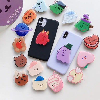 Luxury Cell Phone Accessories Drop Glue Holders for Your Cute Mobile Holder Cartoon Phones Smartphone Stand Grip Support