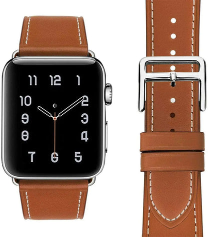 Leather Strap For Apple Watch Band 49mm 44mm 40mm 41mm 38mm 42 Single Tour Bracelet Correa iWatch Ultra Serie 3 4 6 SE 7 8 45mm