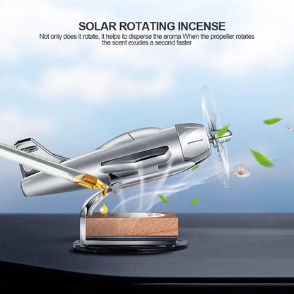 Car Air Freshener Solar Aircraft Decoration Mini Car Perfume Air Freshener Fragrance Car Airplane Ornament Car Accessories