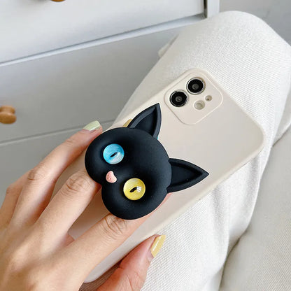 Air Sac Phone Holder Griptok Korean INS Kawaii 3D Cat Cellphone Finger Ring Stand Grip Tok Mobile Phone Accessories for Iphone