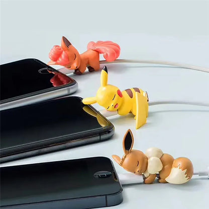 Pokemon Data Cable Protective Cover Cartoon Figure Pikachu Protect Cases for Phone Accessories Anti-breaking Rope Birthday Gift