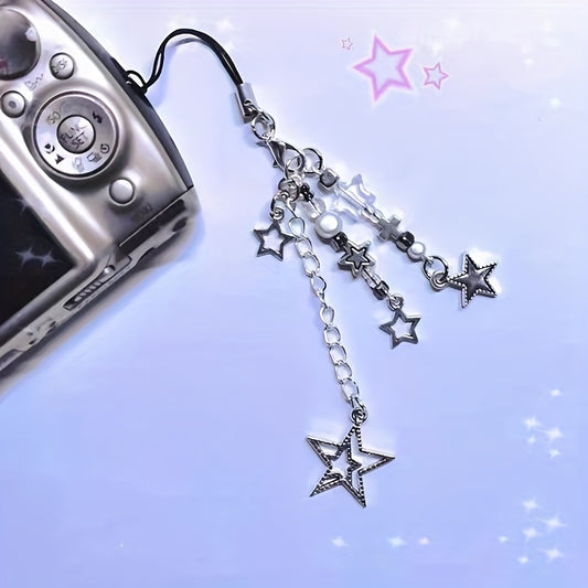 Spice Girl Style Y2k Star & Cross Mobile Phone Lanyard Chain
